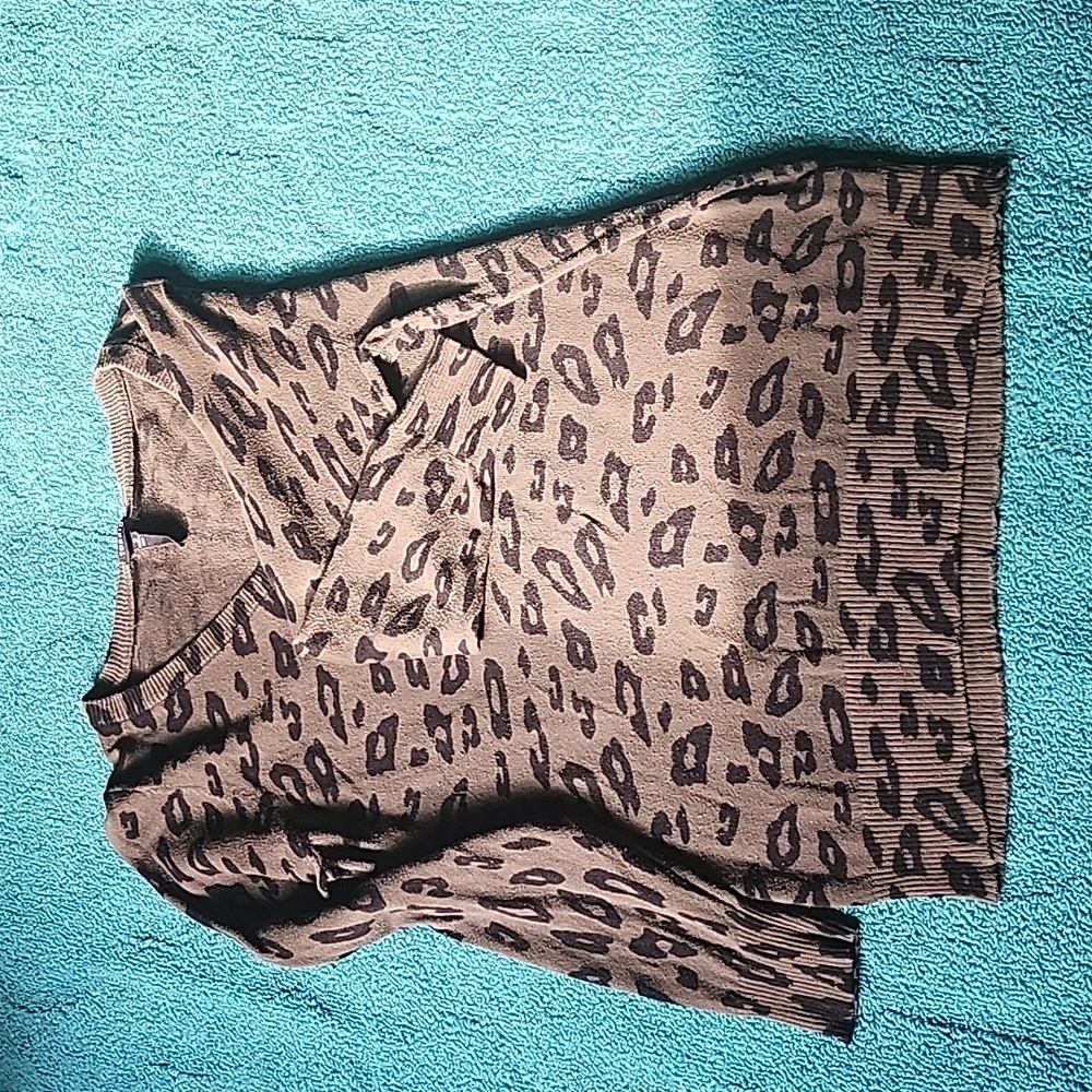Animal print sweater